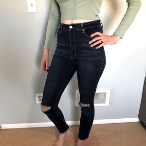 Fashion Nova Deconstructed High Rise Skinny Jeans